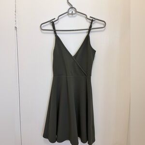 Elegant Olive Green Women's Dress